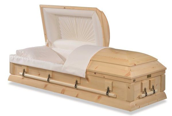 Lewiston Pine Wood Casket